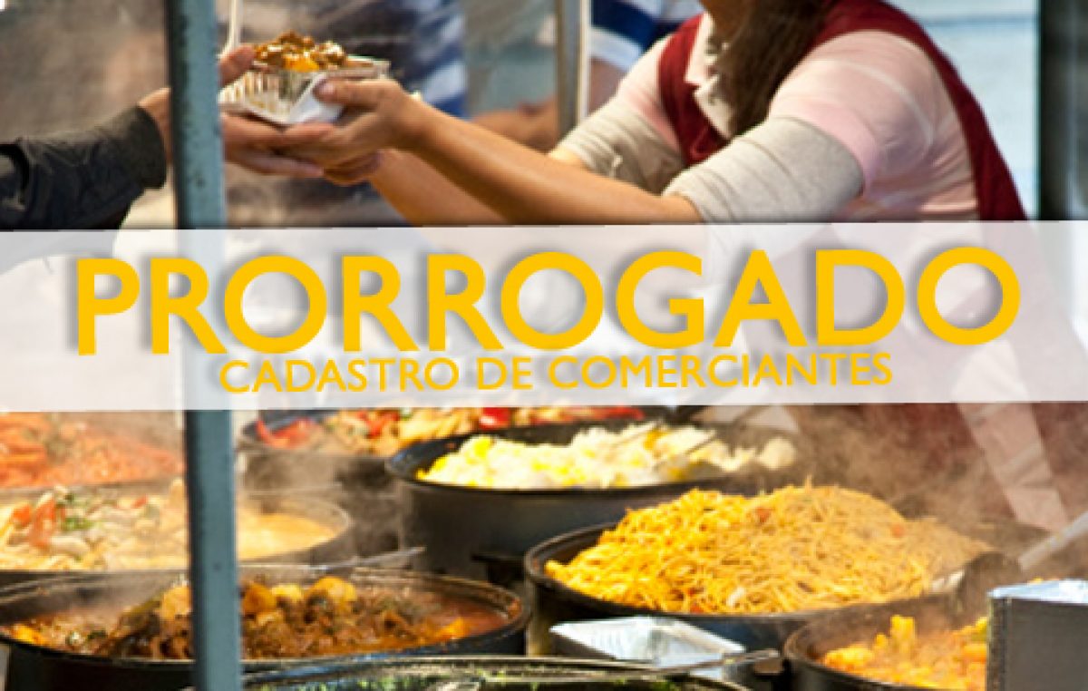 Secretaria prorroga prazo de inscrição para cadastro de comerciantes