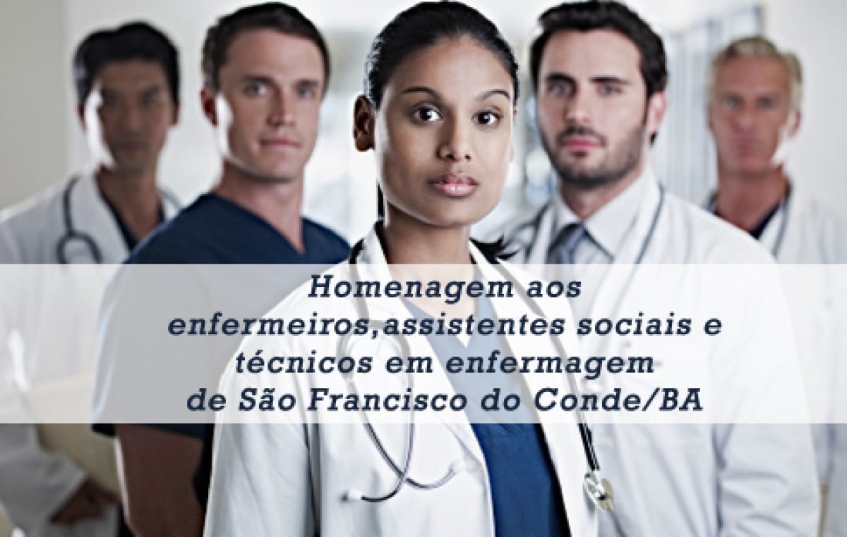 Saúde homenageia enfermeiros, assistentes sociais e técnicos em enfermagem