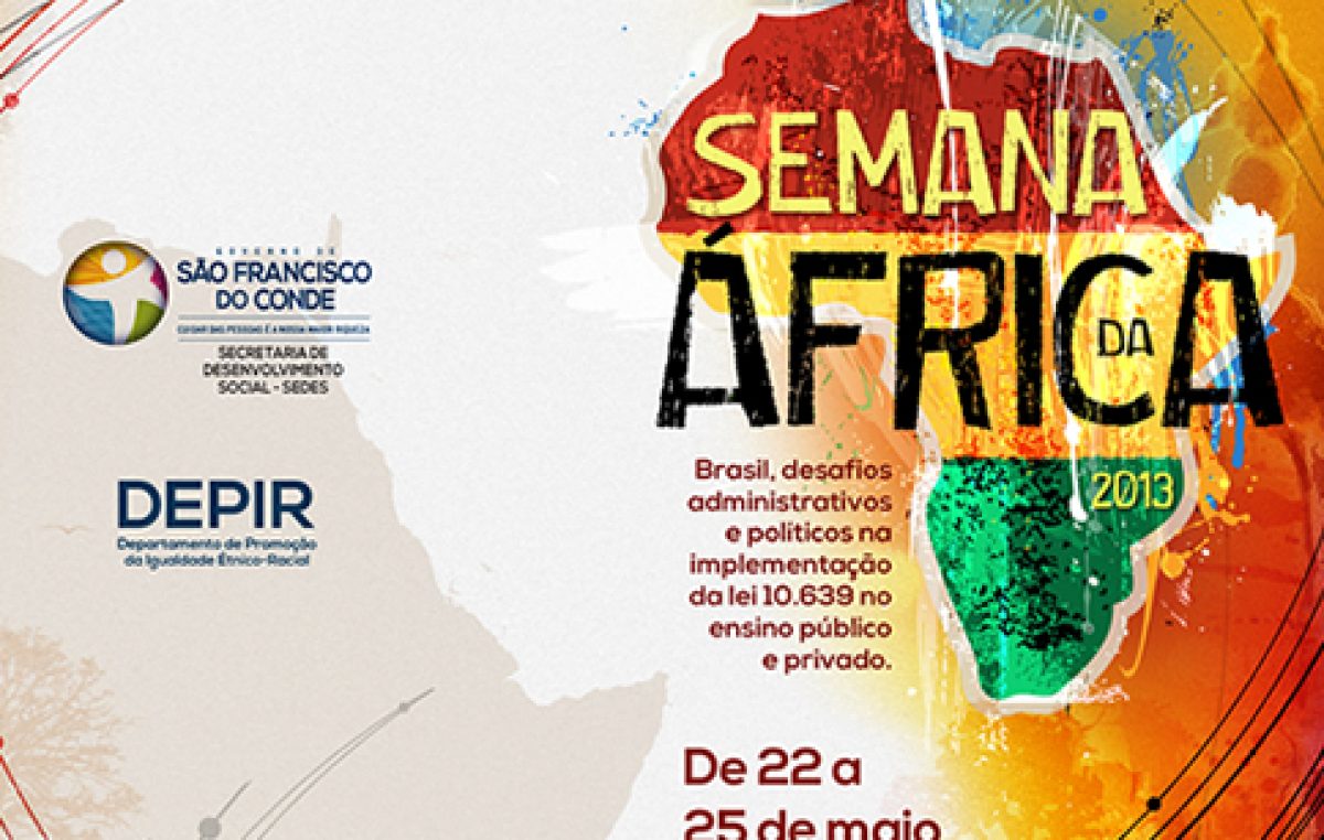 Dia da África será comemorado com semana de atividades em São Francisco do Conde