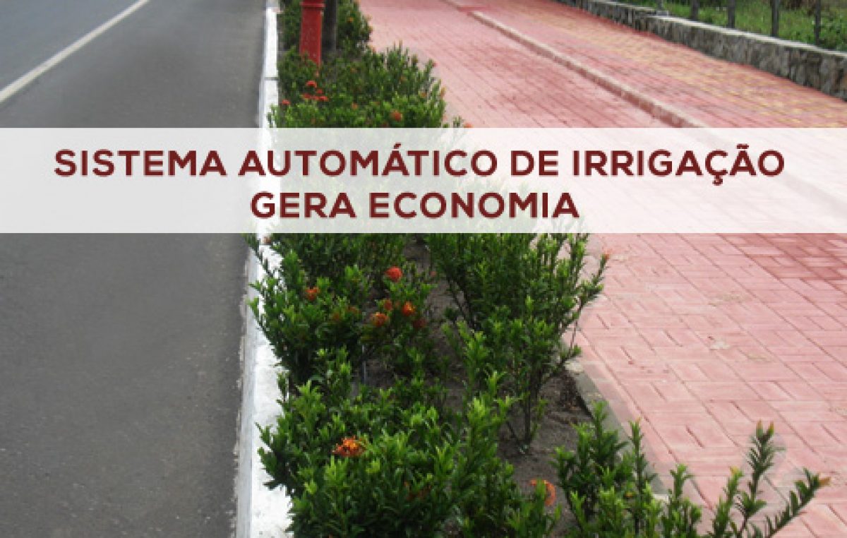 Sistema automático de irrigação vai gerar 300% de economia de água