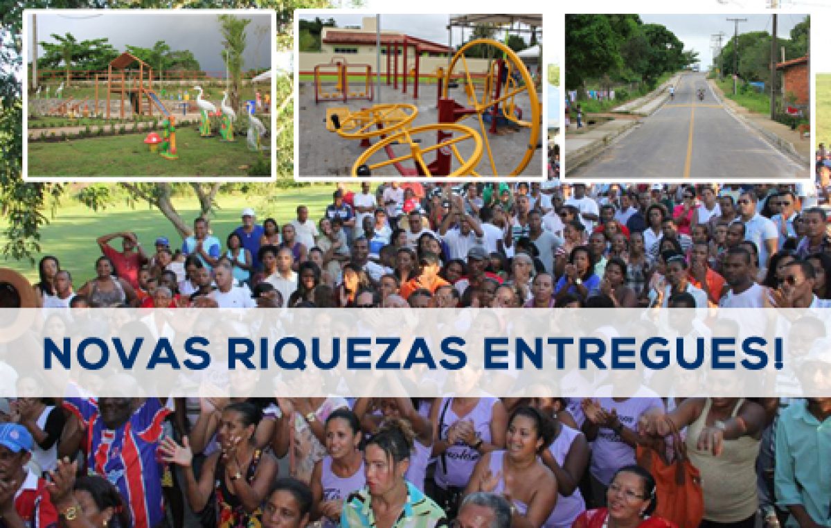 São Francisco do Conde: prefeitura inaugura estrada, praça e reforma escola