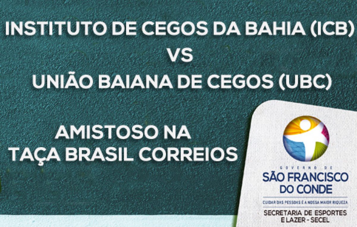 Atletas com deficiência visual fazem amistoso na Taça Brasil Correios
