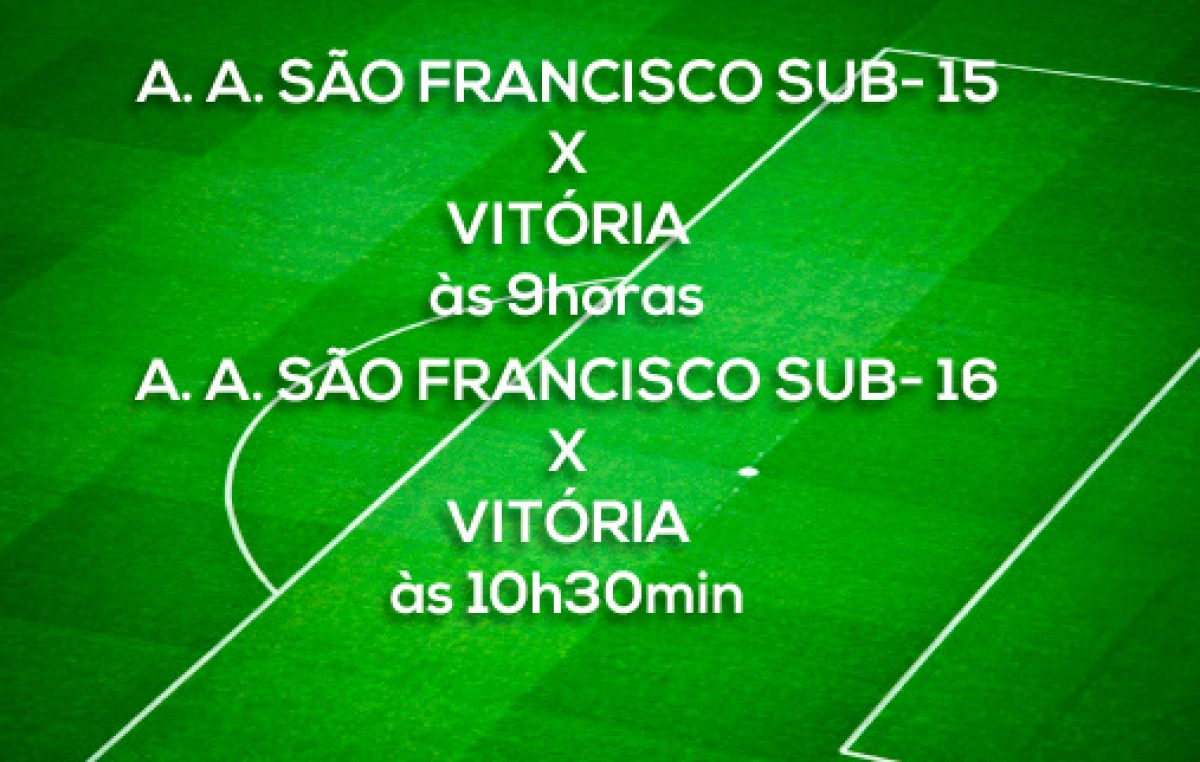 Equipes da A. A. São Francisco jogam amistoso contra o Vitória