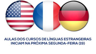 Aulas dos cursos de línguas estrangeiras iniciam na próxima segunda-feira (19)