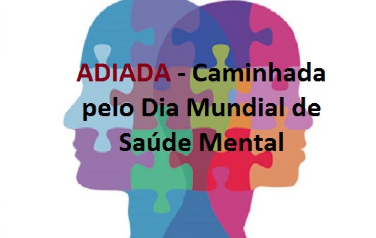 Chuva impede a realização da caminhada pelo Dia Mundial de Saúde Mental