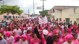 Caminhada celebra o encerramento das atividades do Outubro Rosa