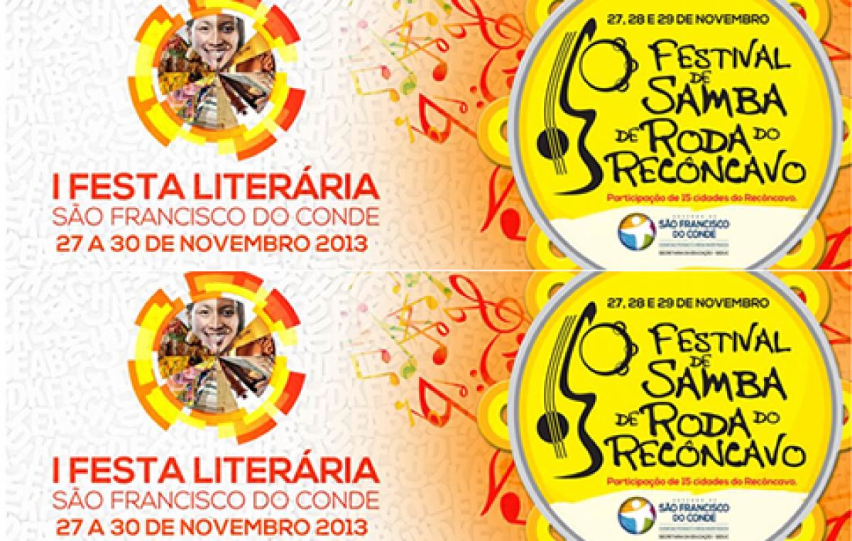 Cidade Literária e do Samba acontece de 27 a 30 de novembro