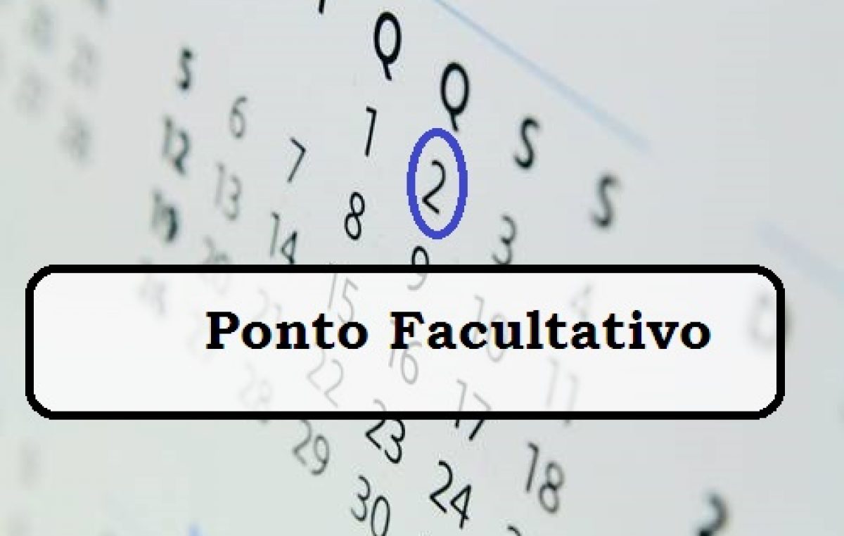 Dia 2 de maio será ponto facultativo nas repartições públicas municipais