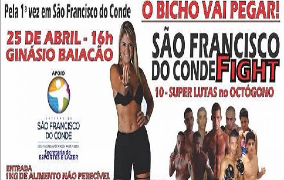 São Francisco do Conde sediará luta de MMA