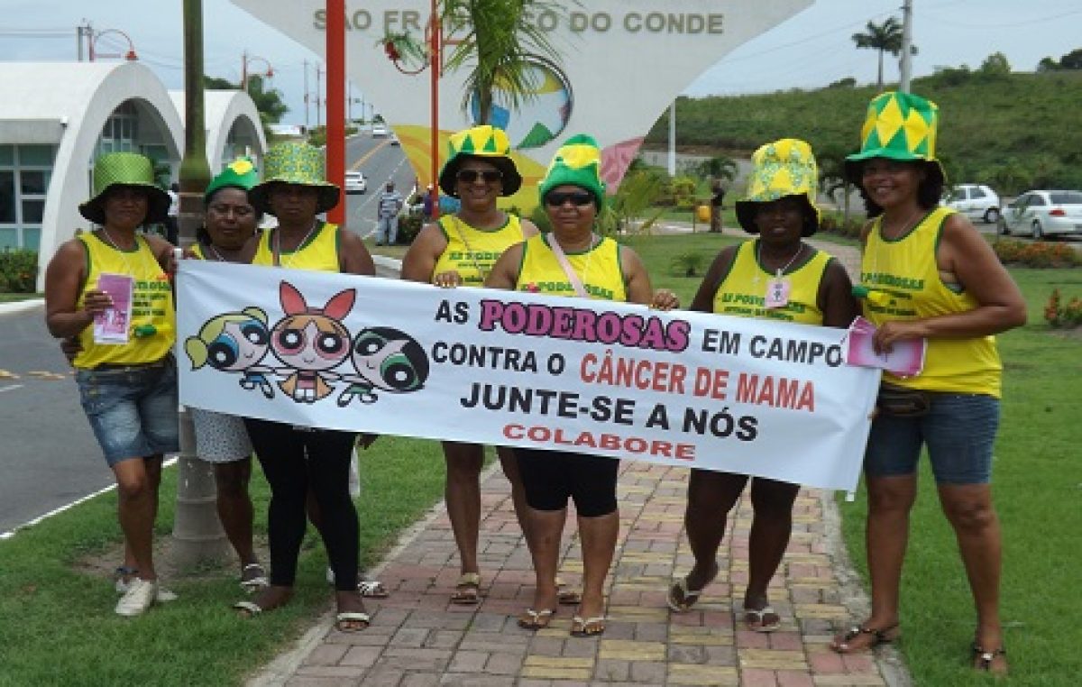 Poderosas realizaram panfletagem no aniversário da cidade