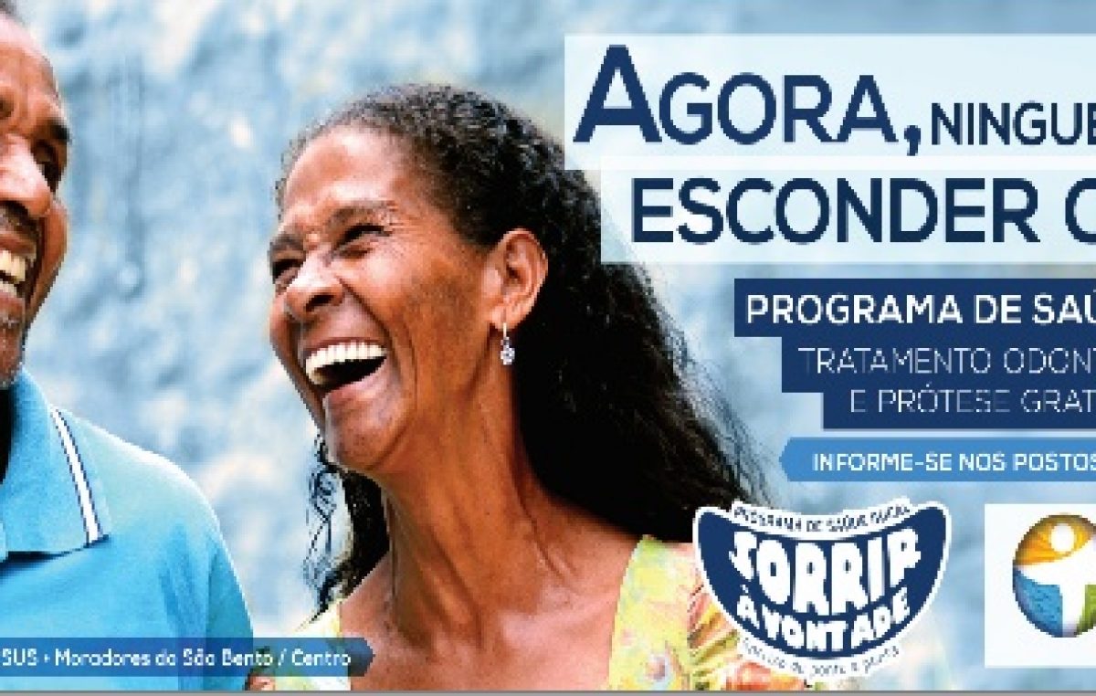 Programa Sorrir à Vontade traz tratamento odontológico gratuito