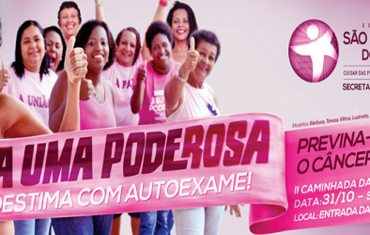 Caminhada, aula de zumba e atividades físicas na Orla abrem o Outubro Rosa no município