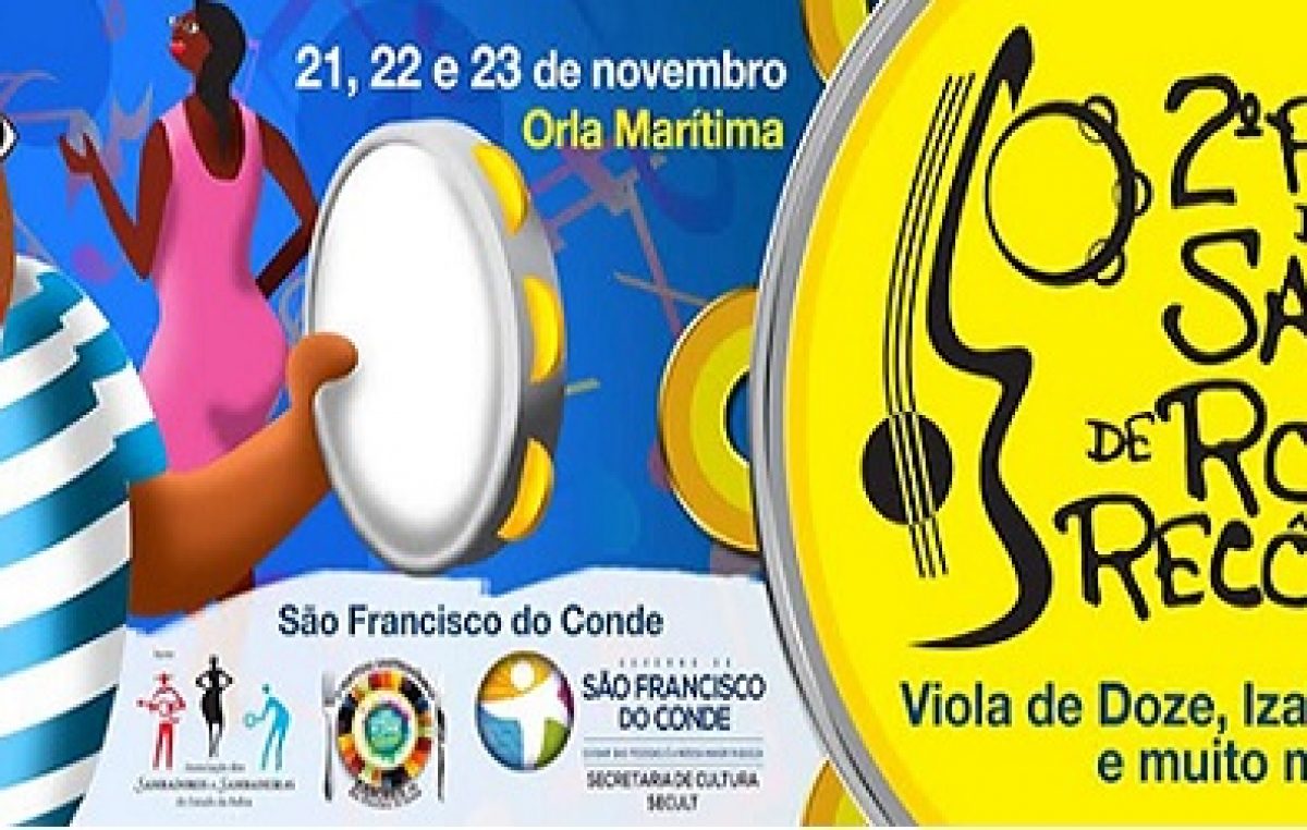 Inicia nesta sexta (21), a 2ª edição do Festival de Samba do Recôncavo