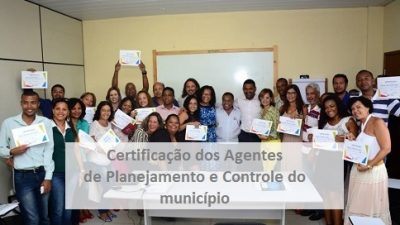 Prefeitura certificou Agentes de Planejamento e Controle do município
