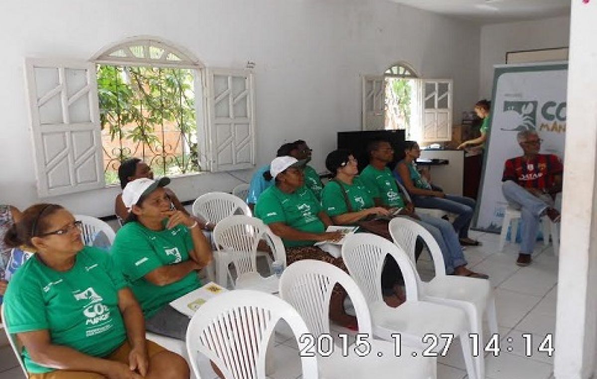 Pescadores e marisqueiras participaram de curso no Caípe de Baixo