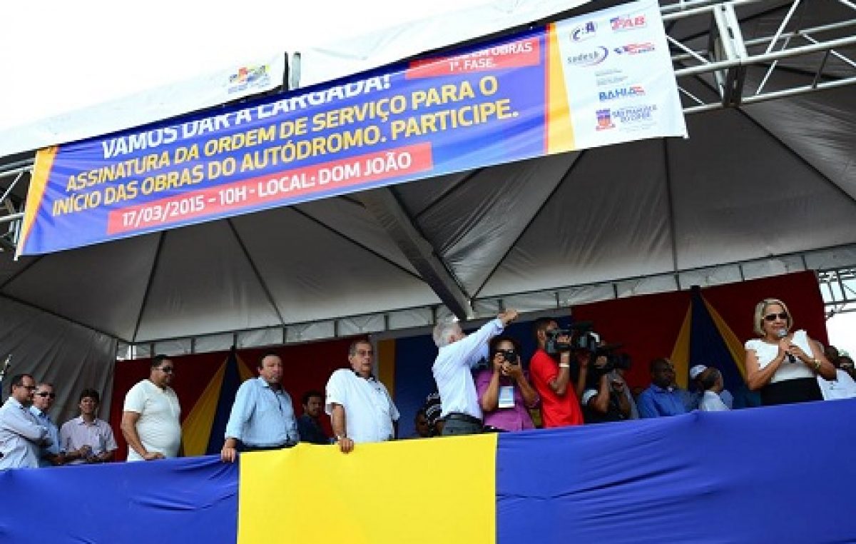 Foi dada a largada para a construção da 1ª fase das obras do Autódromo Internacional da Bahia
