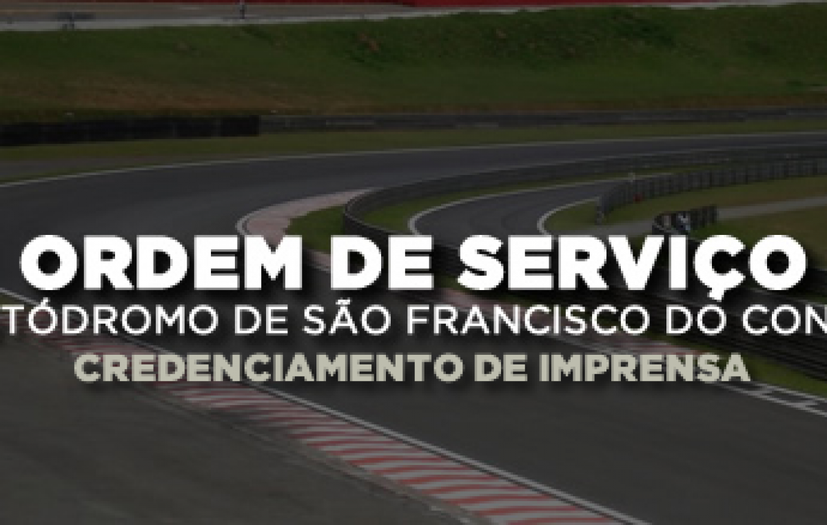 Credenciamento de imprensa para evento da assinatura de ordem de serviço do Autódromo de São Francisco do Conde