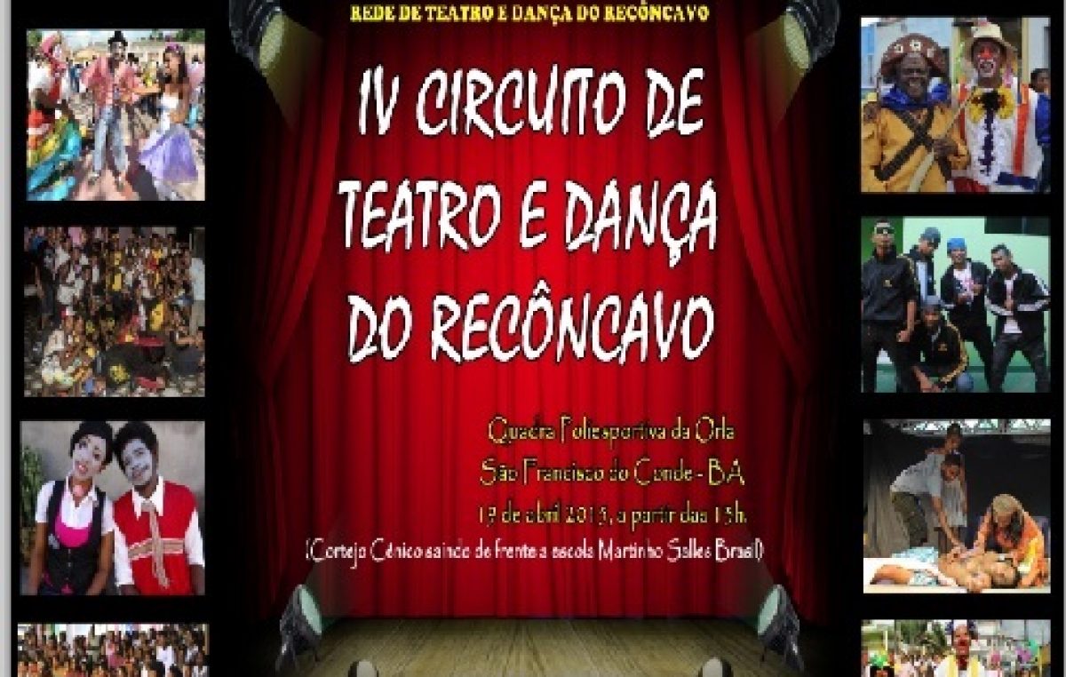 IV Circuito de Teatro e Dança do Recôncavo acontecerá no domingo (19)