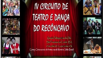 IV Circuito de Teatro e Dança do Recôncavo acontecerá no domingo (19)