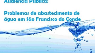 Audiência Pública vai tratar dos problemas de abastecimento de água no município