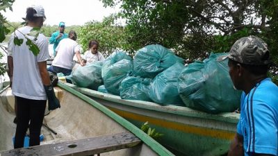 SEMA realizou ação de limpeza do manguezal na Ilha de Cajaíba na última terça-feira (09)