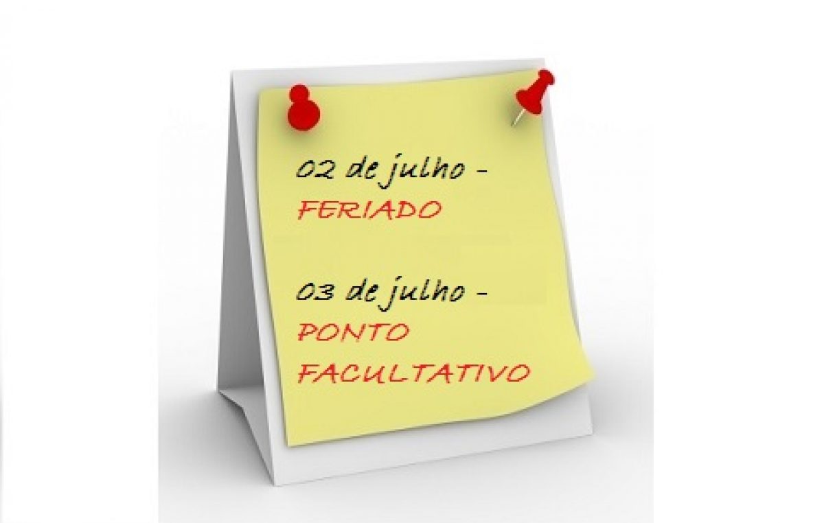 Dia 03 de julho será ponto facultativo em São Francisco do Conde
