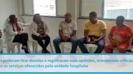 Hospital Célia Almeida Lima lançou Programa de Acolhimento às Familias dos Pacientes Internados na unidade