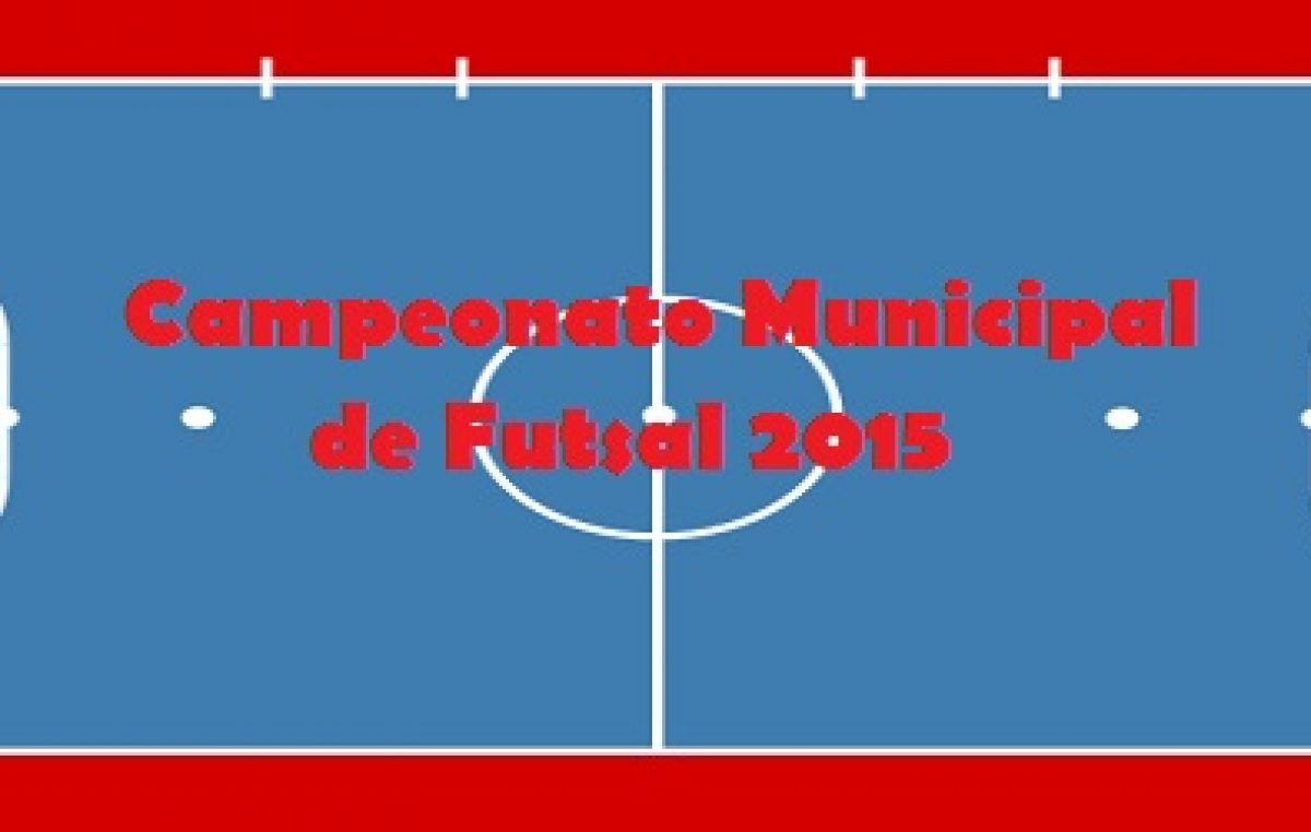 Abertura do Campeonato Municipal de Futsal 2015 vai acontecer neste sábado, 29