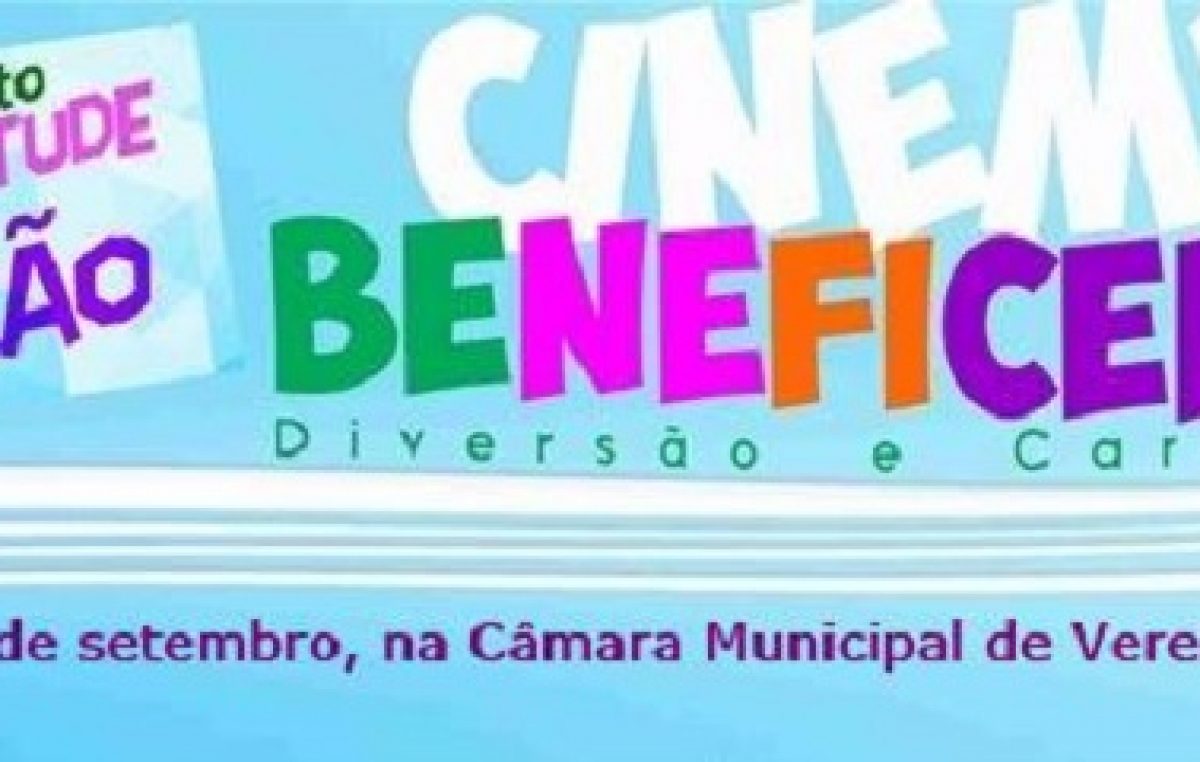 Cinema Beneficente acontece nesta quinta e sexta-feira: entrada será 1 kg de alimento não perecível