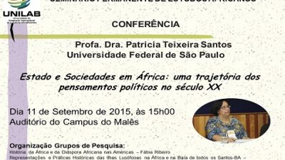 São Francisco do Conde recebe a conferência “Estado e Sociedades em África: uma trajetória dos pensamentos políticos no século XX”