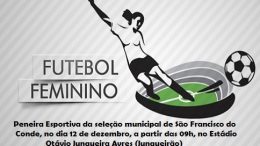 Peneira esportiva vai revelar talentos do futebol feminino, sábado (12)