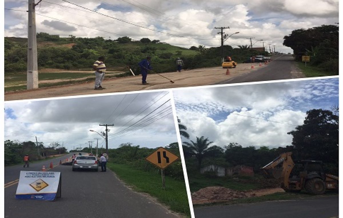 São Francisco do Conde: Operação Tapa Buraco na BA-522 traz melhorias à pavimentação asfáltica
