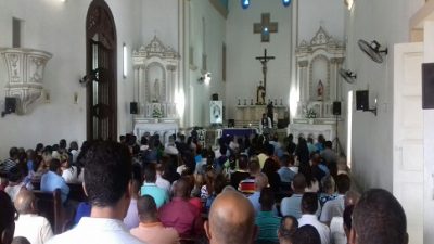 Matriz de São Gonçalo esteve lotada durante missa em sufrágio ao ex-prefeito Antônio Pascoal Batista