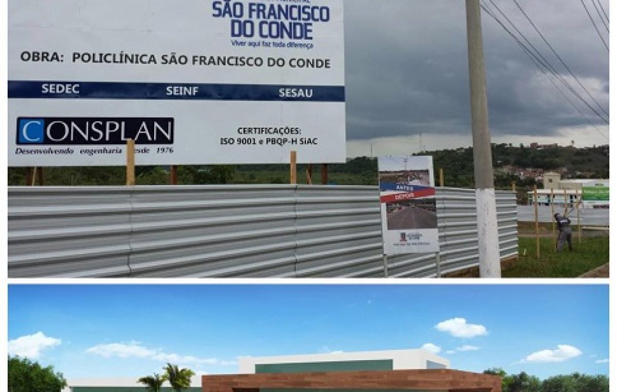 TranSFormar: construção da primeira Policlínica pública do município está em ritmo acelerado