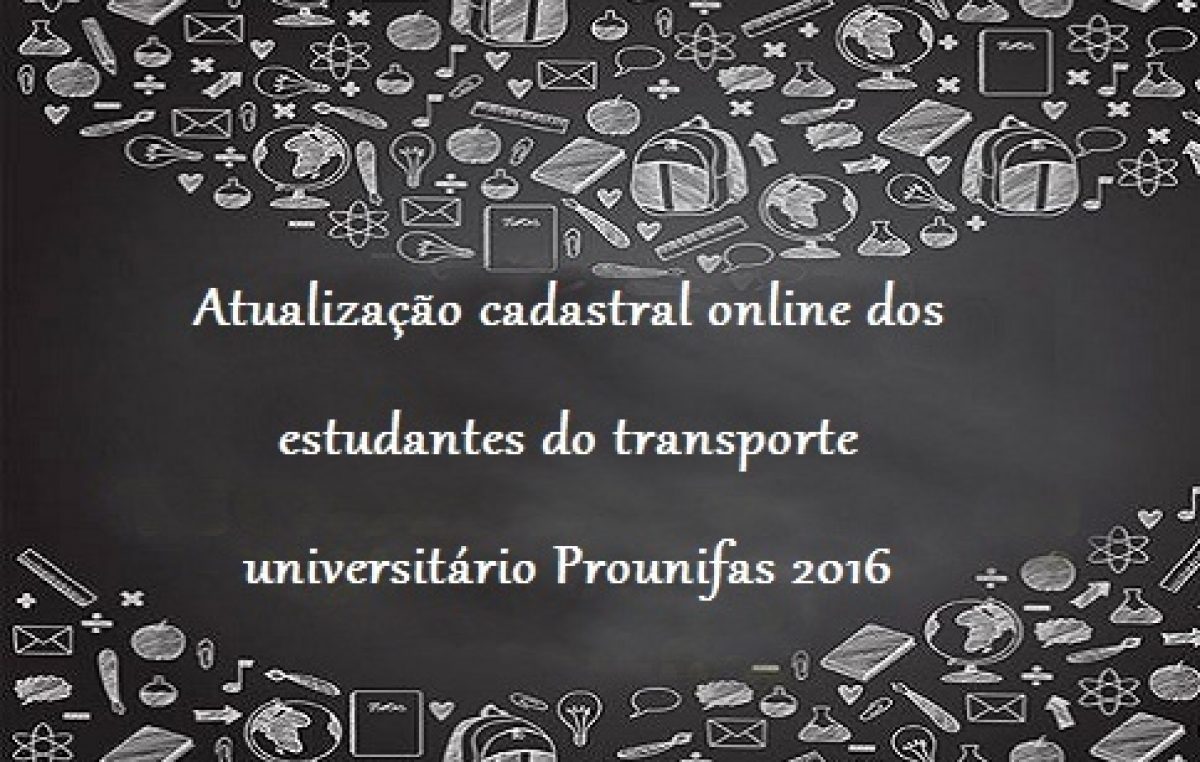 Prounifas convoca os usuários do transporte universitário para uma atualização cadastral online