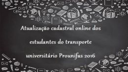 Prounifas convoca os usuários do transporte universitário para uma atualização cadastral online