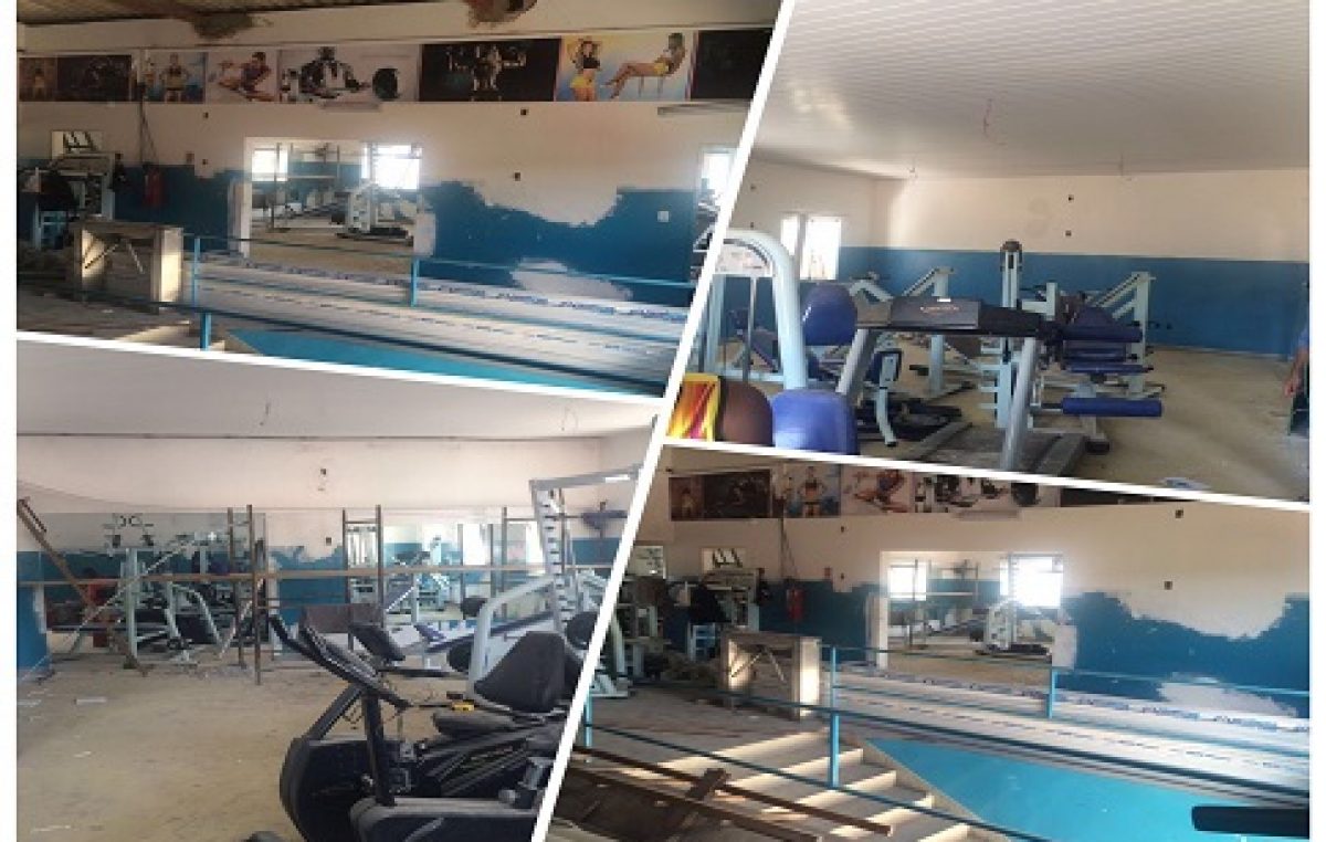 O Centro de Atividades Físicas Armando Oliveira dos Santos está com 70% das obras adiantadas