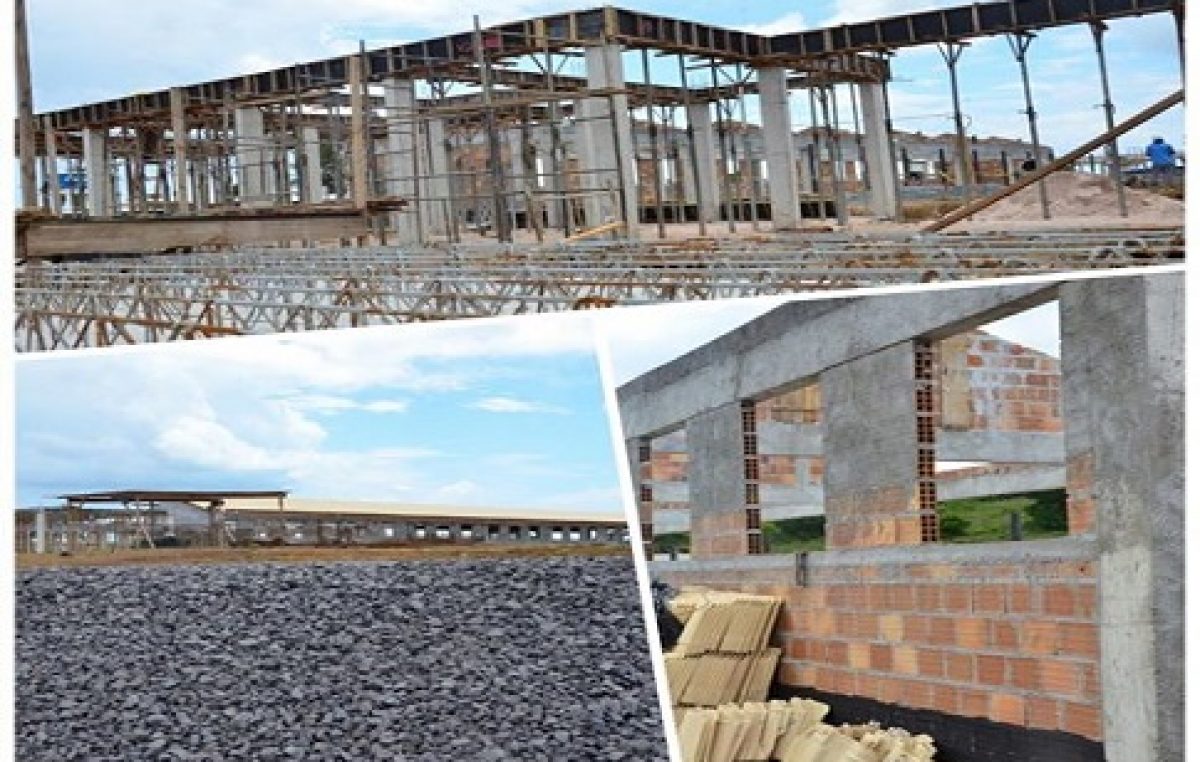 Obras do Complexo Escolar Rilza Valentim estão em ritmo acelerado