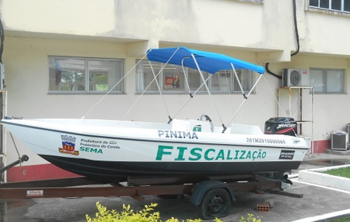 Prefeitura passa a contar com o apoio de uma lancha na fiscalização ambiental