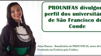 PROUNIFAS divulgou o perfil dos universitários de São Francisco do Conde inscritos no Processo Seletivo 2016