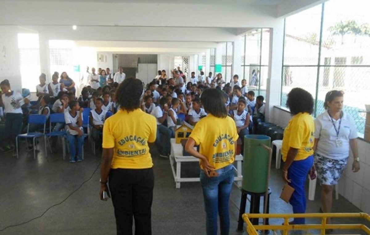 Alunos do Instituto Luiz Viana conheceram o funcionamento de uma Estação de Tratamento de Água (ETA)