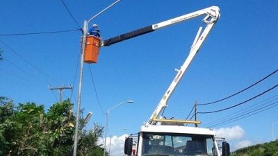 Equipes da SESCOP realizaram melhorias na iluminação pública do município