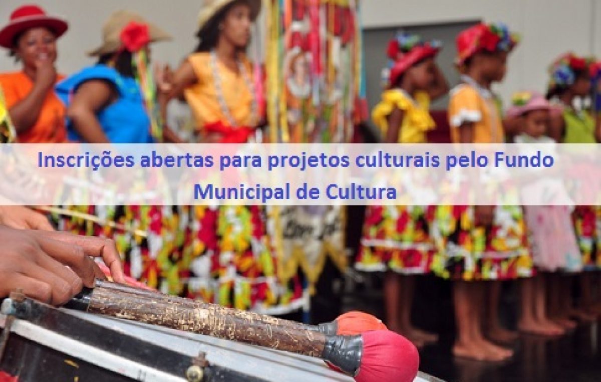 SECULT está com inscrições abertas para projetos culturais pelo Fundo Municipal de Cultura