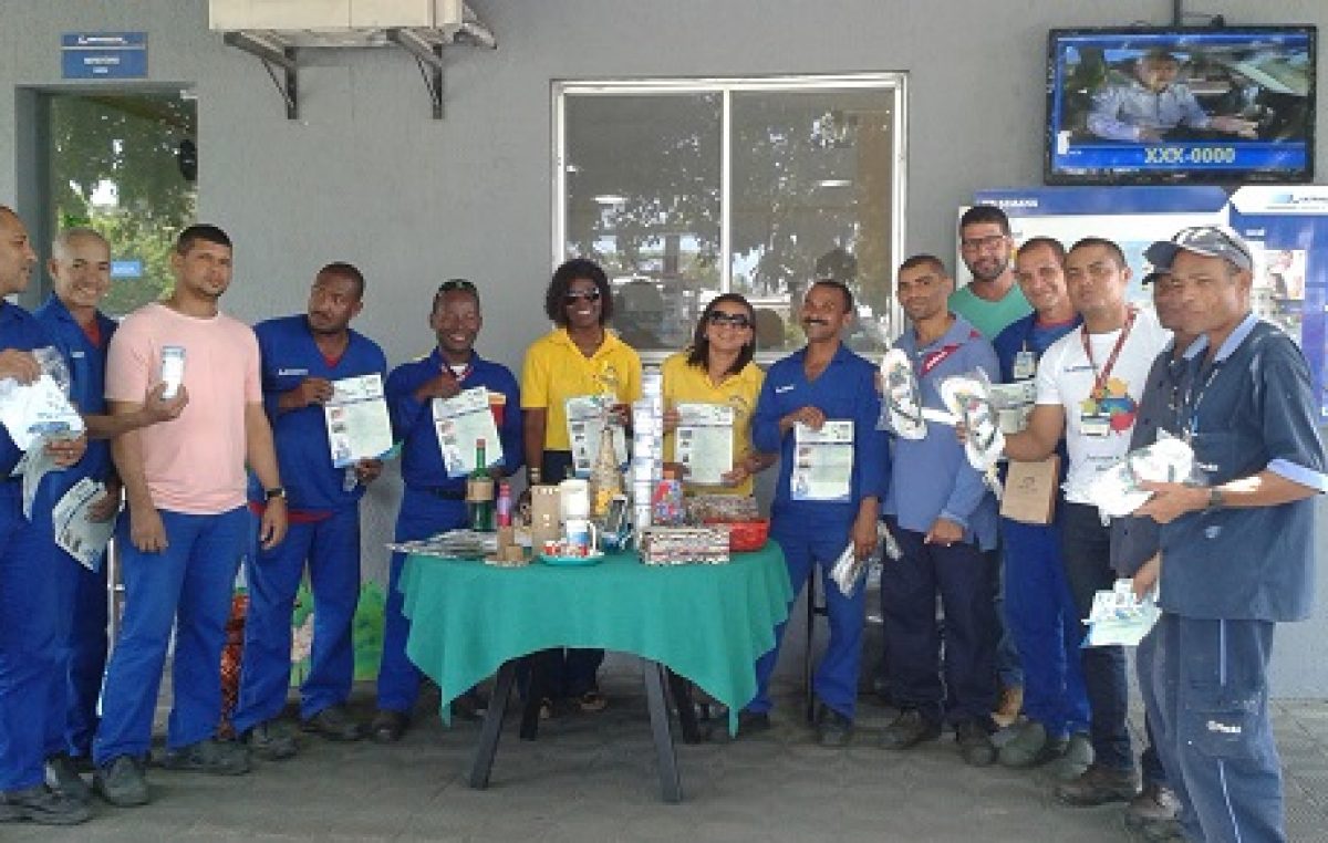 SEMA realizou palestras na Brasilgás, no Caípe, sobre responsabilidade ambiental, sustentabilidade e coleta seletiva