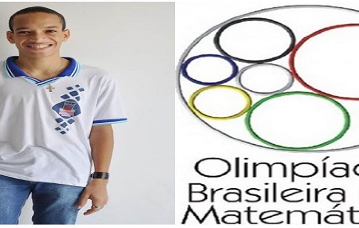 Estudante franciscano foi premiado na 12ª Olimpíada Brasileira de Matemática das Escolas Públicas