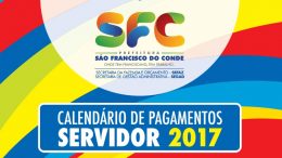 Prefeitura de São Francisco do Conde divulga o Calendário de Pagamentos