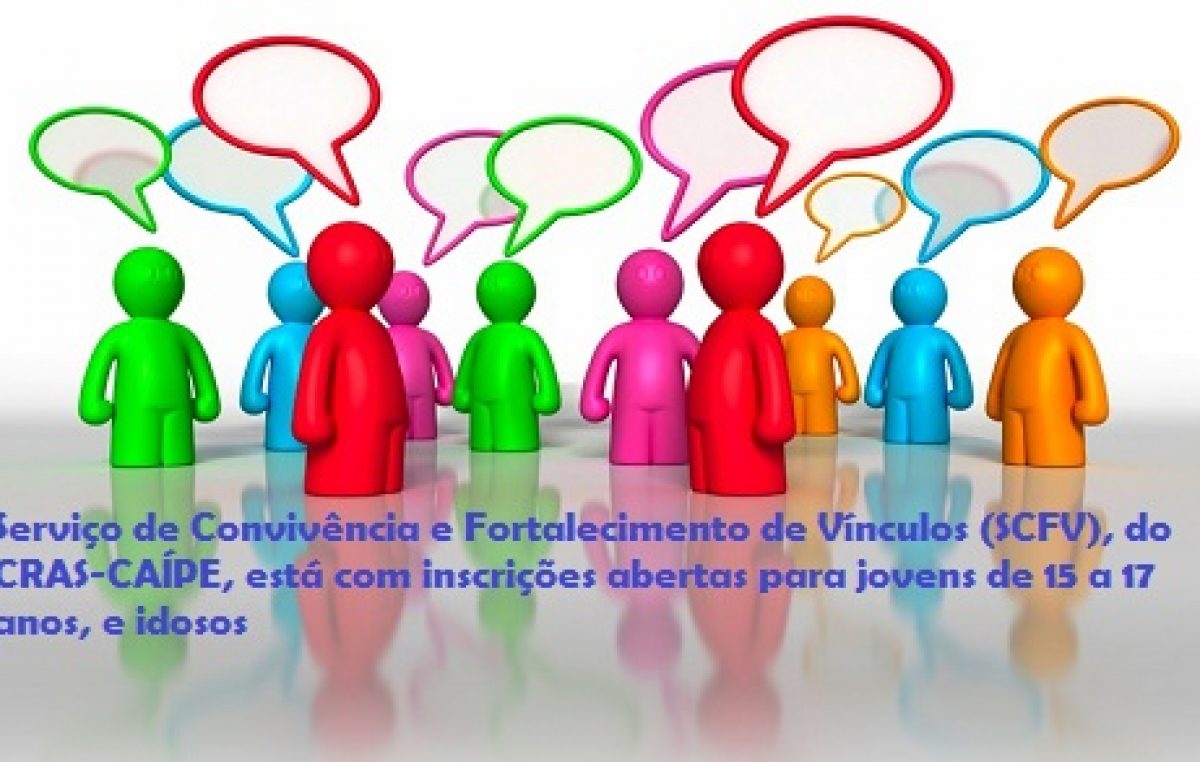 CRAS do bairro de Caípe está com inscrições abertas para o Serviço de Convivência
