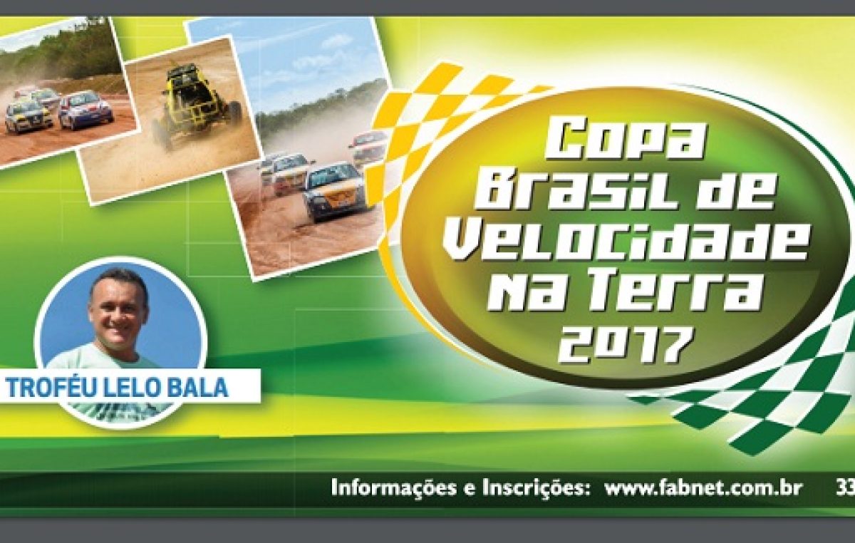 Copa Brasil de Velocidade na Terra acontecerá nos dias 25 e 26 de março, no Autódromo Internacional da Bahia