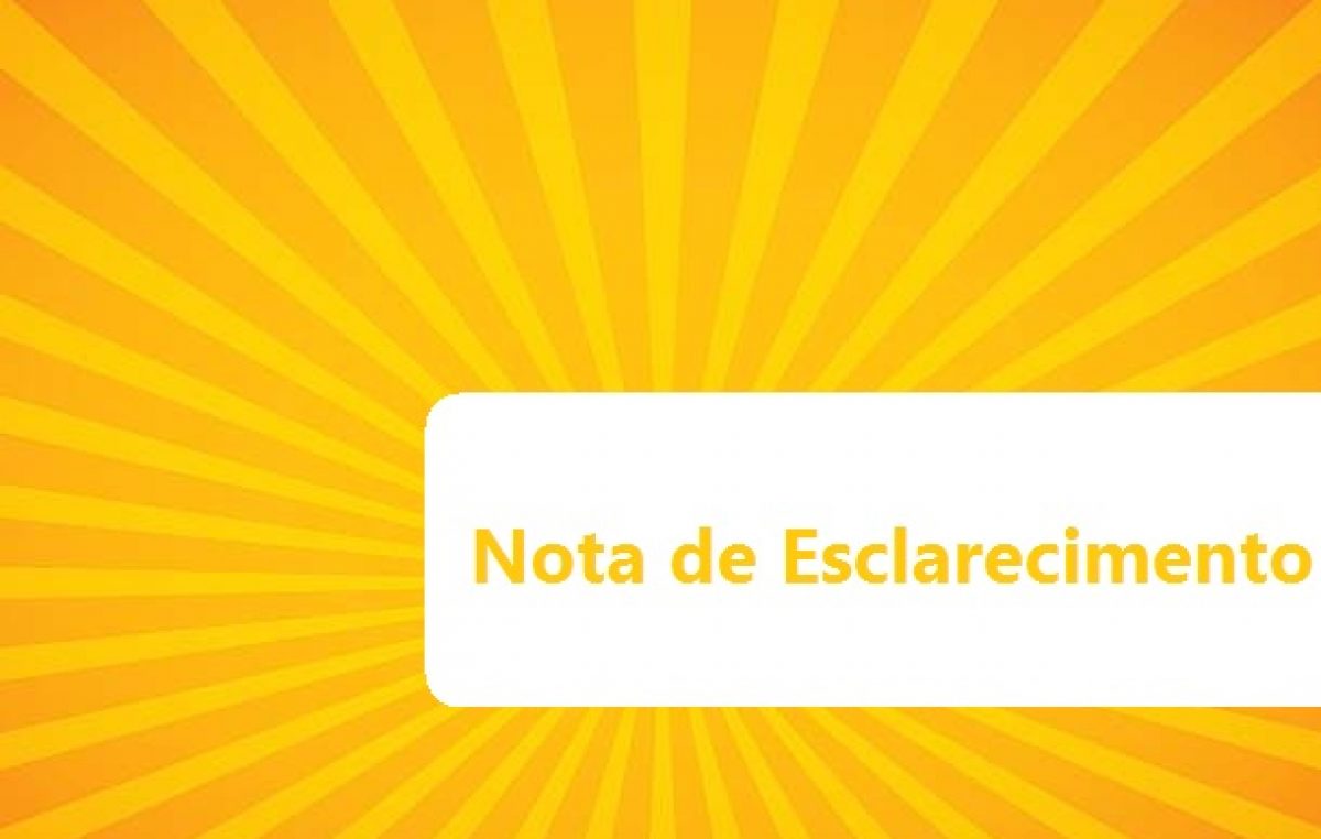 Nota de esclarecimento sobre o cancelamento do Arraiá do Chico 2017