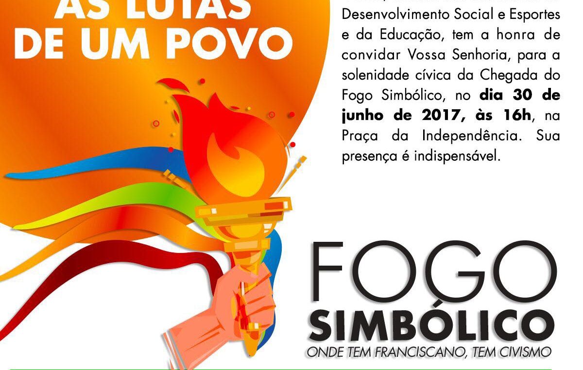 Chegada e saída do Fogo Simbólico acontecem respectivamente nos dias 30 de junho e 01 de julho em São Francisco do Conde